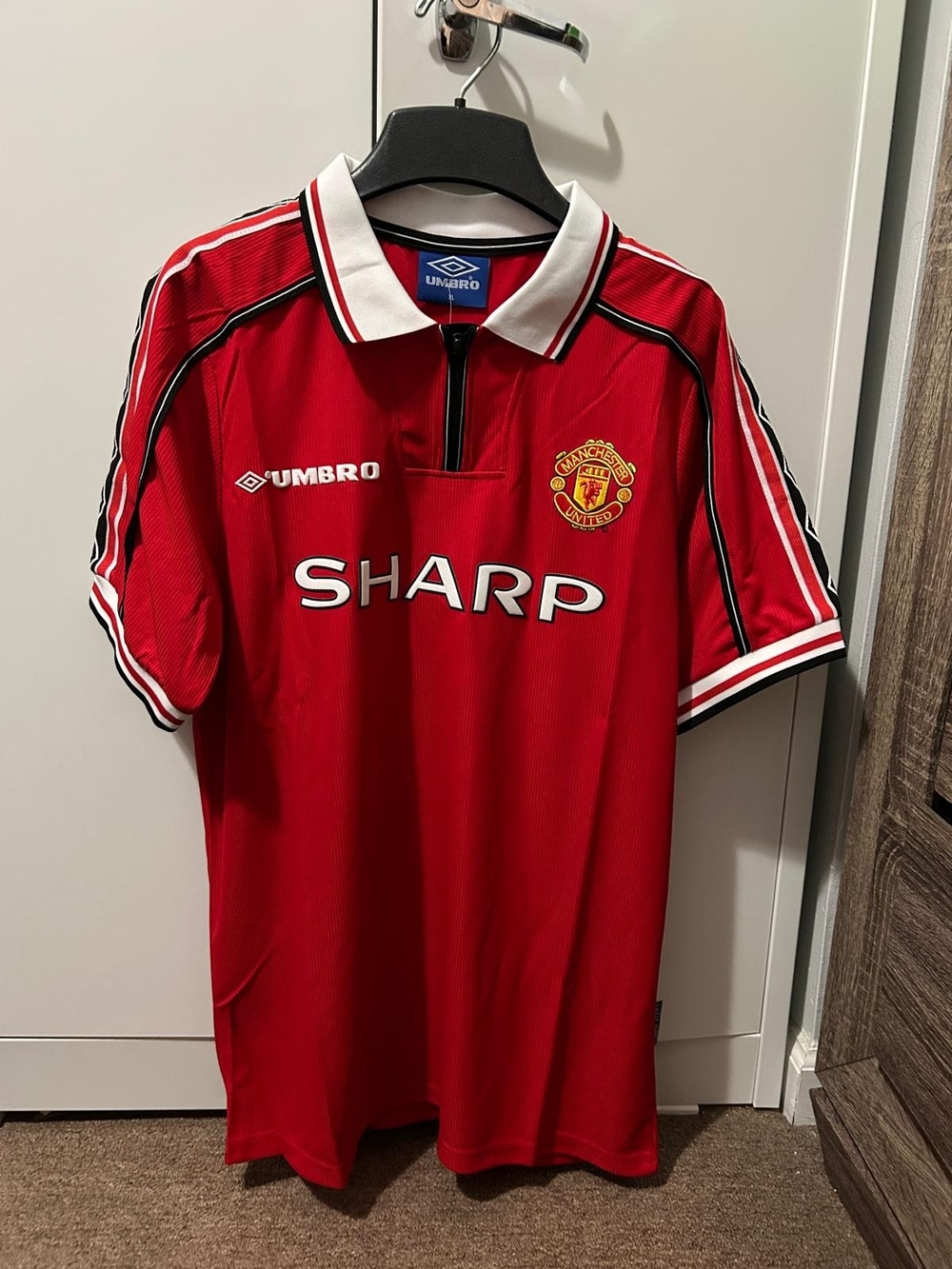 Umbro Manchester United Red Short-Sleeve Polo Shirt